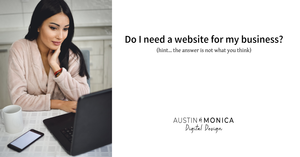 woman working on website at desk